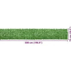 Outlet Altanafskærmning med grønne blade - Privatlivsskærm | Størrelse: 500x75 cm Buer, Spalier, Lysthuse Uden Tag