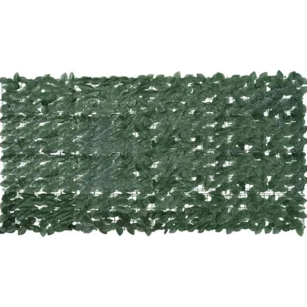 Clearance Altanafskærmning med mørkegrønne blade - Privatlivsskærm | Størrelse: 200x100 cm Havedekorationer