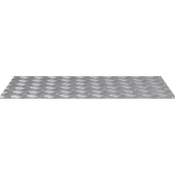 Pejse^Aluminium Checker Plader - Skridsikre Trappetrin | Farve: Sølv | Størrelse: 90x50 cm