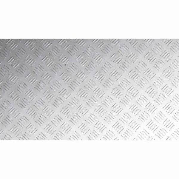 Pejse^Aluminium Checker Plader - Skridsikre Trappetrin | Farve: Sølv | Størrelse: 90x50 cm