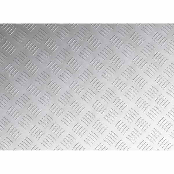 Clearance Aluminium Checker Plader 4 stk - Skridsikre Trin til Trappermiljøer | 70x50 cm | Farve: Sølv Pejse