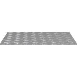 Hot Aluminium Checker Plader - Skridsikre Trappetrin | 70 x 50 cm | Farve: Sølv Pejse