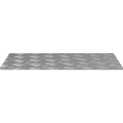Pejse^Aluminium Checker Plader 4 stk - Skridsikre Trapper | Størrelse: 70x40 cm | Farve: Sølv