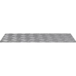 Outlet Aluminium Checker Plader - Skridsikre Trappetrin | Størrelse: 80x40 cm | Farve: Sølv Tilbehør Til Brændeovne & Pejse
