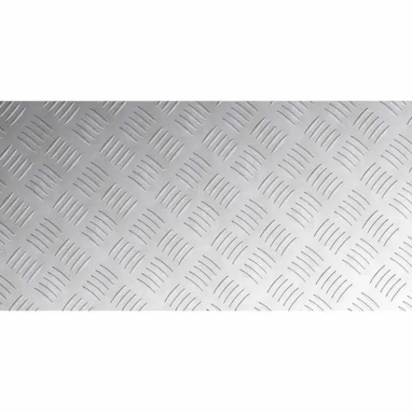 Outlet Aluminium Checker Plader - Skridsikre Trappetrin | Størrelse: 80x40 cm | Farve: Sølv Tilbehør Til Brændeovne & Pejse