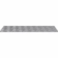 Pejse^Aluminium Checker Plader - Skridsikre Trappetrin | Størrelse: 90x40 cm | Farve: Sølv