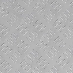Havedekorationer^Aluminium Checker Plader 4 stk - Skridsikre Trapplik | Farve: Sølv | Størrelse: 40x40 cm