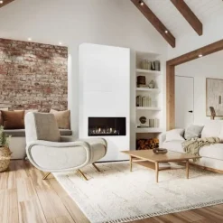 Pejse^Ambiance BCW bioethanol pejs - Hvid - Højt til loftet - 3,5 KW varme