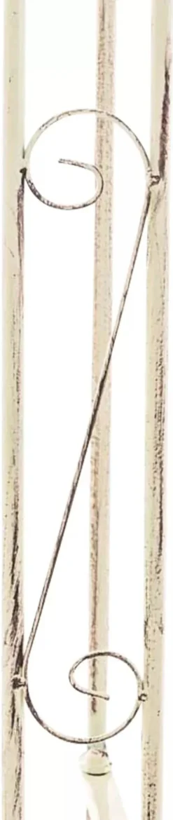 Clearance Anna Rose Arch - Rustic Country House Style Garden Arch, Antique Cream Metal, 220cm Passage Height Buer, Spalier, Lysthuse Uden Tag