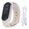 Discount Anti Mosquito Armband Watch Silica Gel USB Uppladdningsbart Ultraljud Myggmedel Armband för Outdoor White Insektmiddel & Dyreafvisende Middel