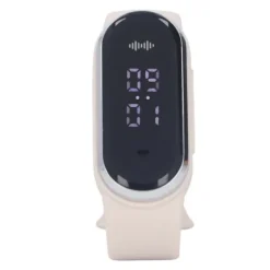 Discount Anti Mosquito Armband Watch Silica Gel USB Uppladdningsbart Ultraljud Myggmedel Armband för Outdoor White Insektmiddel & Dyreafvisende Middel