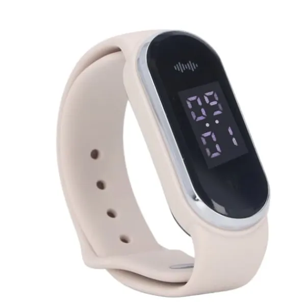 Discount Anti Mosquito Armband Watch Silica Gel USB Uppladdningsbart Ultraljud Myggmedel Armband för Outdoor White Insektmiddel & Dyreafvisende Middel