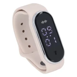 Discount Anti Mosquito Armband Watch Silica Gel USB Uppladdningsbart Ultraljud Myggmedel Armband för Outdoor White Insektmiddel & Dyreafvisende Middel