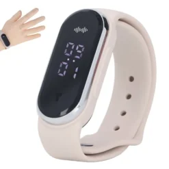 Discount Anti Mosquito Armband Watch Silica Gel USB Uppladdningsbart Ultraljud Myggmedel Armband för Outdoor White Insektmiddel & Dyreafvisende Middel