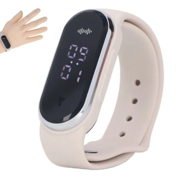 Discount Anti Mosquito Armband Watch Silica Gel USB Uppladdningsbart Ultraljud Myggmedel Armband för Outdoor White Insektmiddel & Dyreafvisende Middel
