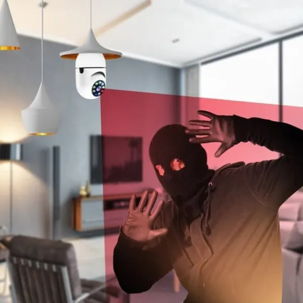 Sikkerhedsmonitorer & Videokameraer^AOC-7904-D8 360° PTZ-sikkerhedskamera - HD, smart sporing, nattesyn, ingen blinde vinkler