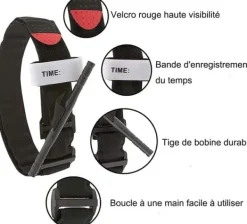 Beredskabsplaner^Auledio Turnstile Tactical Turniquet Emergency Kit til jagt og vandreture, til udendørs alvorlige nødsituationer og blodtabskontrol varevogn