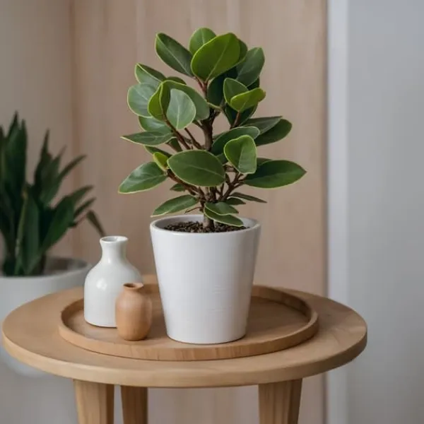 Krukkeplanter Indendørs^Autografplante - Sæt med 2 - Clusia rosea 'Princess' - Højde 50-60cm - ⌀17cm