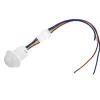 Bevægelsesdetektorer^Automatisk LED-bevægelsessensor - HW06A, Infrarød kontrol, 1-40W, 35*25mm