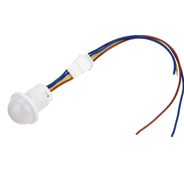 Bevægelsesdetektorer^Automatisk LED-bevægelsessensor - HW06A, Infrarød kontrol, 1-40W, 35*25mm
