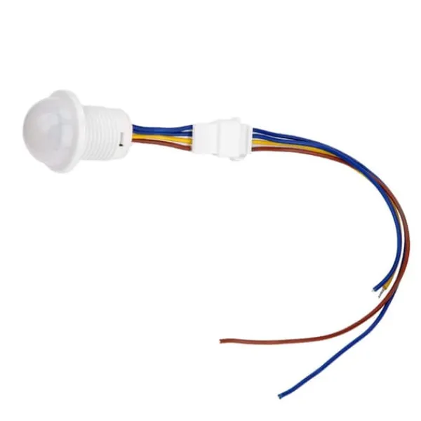 Bevægelsesdetektorer^Automatisk LED-bevægelsessensor - HW06A, Infrarød kontrol, 1-40W, 35*25mm