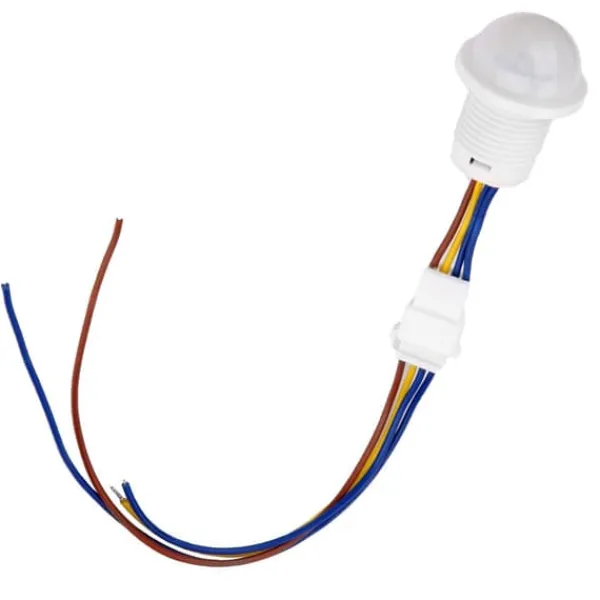 Bevægelsesdetektorer^Automatisk LED-bevægelsessensor - HW06A, Infrarød kontrol, 1-40W, 35*25mm