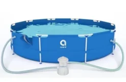 Viking Choice Pool- & Spatilbehør^Avenli 305 cm Familie Oppustelig Pool Sæt med Pumpe, Ideel til Børn & Sommerfest