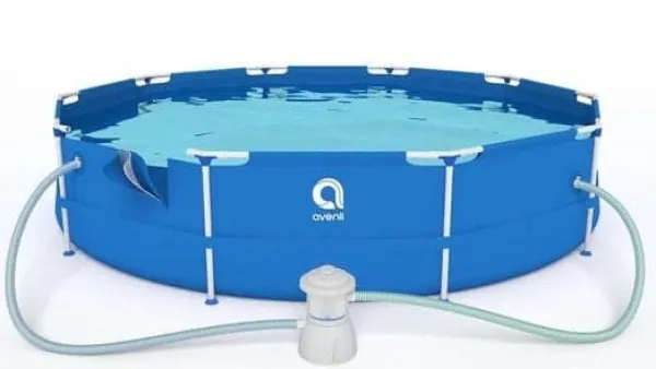 Sale Avenli 420 cm Opsætningspoolsæt med Pumpe - Komplet & Budgetvenlig Pooler