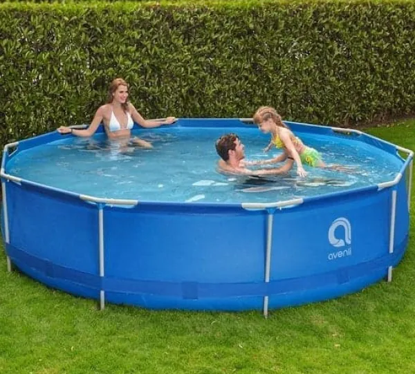 Viking Choice Pooler^Avenli 305 cm Rund Overjordisk Pool Sæt med Pumpe til Haveentusiaster
