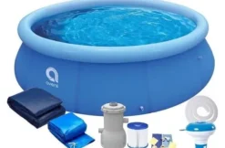 Viking Choice Pool- & Spatilbehør^Avenli 244cm Familie Oppustelig Pool med Pumpe, Grunddække & Tilbehør