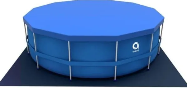 Sale Avenli 305cm Rund Overjordisk Pool Sæt med Pumpe, 4383L Kapacitet, 3-lags PVC, Blå Pooler