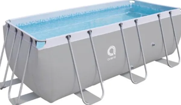Clearance Avenli 400x200x99cm Rektangulær Overjordisk Pool med Filterpumpe til Haveentusiaster Pooler