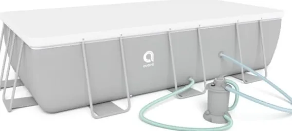 Viking Choice Pooler^Avenli 400x200x99cm Rektangulær Ramme Pool med Pumpe, Ideel til Familier & Sociale Samvær