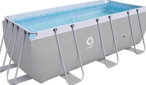 Viking Choice Pooler^Avenli 400x200x99cm Rektangulær Ramme Pool med Pumpe, Ideel til Familier & Sociale Samvær