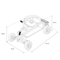 Sale AXI - Trailer Rolling Garden Sort Haveværktøj