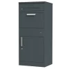 Clearance AXI Levi Metall Paketbrevlåda Antracit | Paketbox för flera paket | Brevlåda med lås | 50,6 x 38,3 x 112 cm Postkasser & Brevindkast