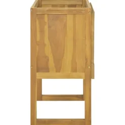 Clearance Badeværelsesskab i massivt teaktræ - Elegant opbevaring | Størrelse: 90x40x75,5 cm Plantningsbænke