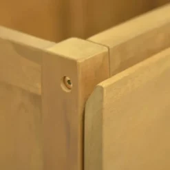 Clearance Badeværelsesskab i massivt teaktræ - Elegant opbevaring | Størrelse: 90x40x75,5 cm Plantningsbænke