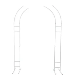 Buer, Spalier, Lysthuse Uden Tag^Baggrundsstativ, Holdbar Stål Konstruktion, Elegant Begivenhedsdekoration,M, HVID
