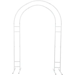 Buer, Spalier, Lysthuse Uden Tag^Baggrundsstativ, Holdbar Stål Konstruktion, Elegant Begivenhedsdekoration,M, HVID