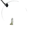 Havedekorationer^Baggrundsstativ, Rund Form, Ideel til Bryllupper og Begivenheder,hvid, 1.8m(70.8in)
