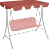 New Baldakin til havegynge - Vandafvisende reservebaldakin | Farve: Terrakotta | Størrelse: 188/168x145/110 cm Telte & Lysthuse