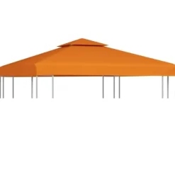 Best Baldakin til havepavillon 3x3 m - Sol- og regnbeskyttelse | Farve: Orange | Størrelse: 310 g/m² Telte & Lysthuse