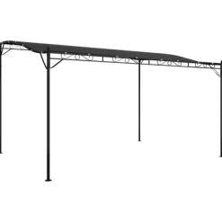 Hot Baldakin 4x3 m - Vandafvisende polyester med stålstel | Farve: Antracitgrå | 180 g/m² Telte & Lysthuse