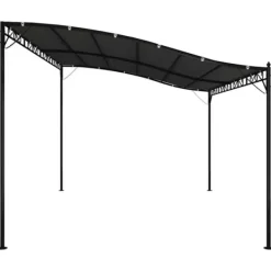 Hot Baldakin 4x3 m - Vandafvisende polyester med stålstel | Farve: Antracitgrå | 180 g/m² Telte & Lysthuse