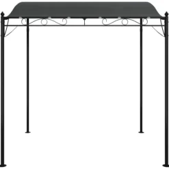 Buer, Spalier, Lysthuse Uden Tag^Baldakin 2x2,3 m - Vandafvisende polyester og stål | Farve: Antracitgrå | 180 g/m²