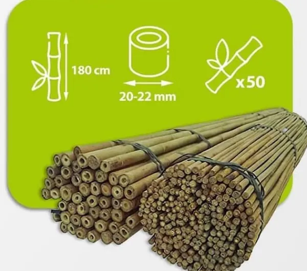 Discount Bambusstænger 180 cm 20/22 mm 50 stk/ Krukker & Plantebeholdere