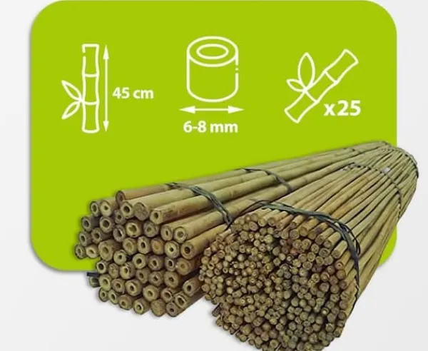 Best Bambusstænger 45 cm 6/8 mm /25 stk/ Krukker & Plantebeholdere
