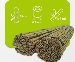 Bambusstænger 90 cm 6/8 mm /100 stk/ Krukker & Plantebeholdere