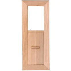 Best Bastuluftsugn træ rektangulär grill ventilationsudstyr lugtfri passende for bastu og ångbad justerbar luftspalt slät yta burk Sauna
